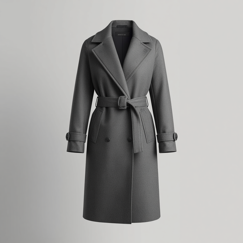 DOUBLE-BREASTED LONG WINTER OVERCOAT