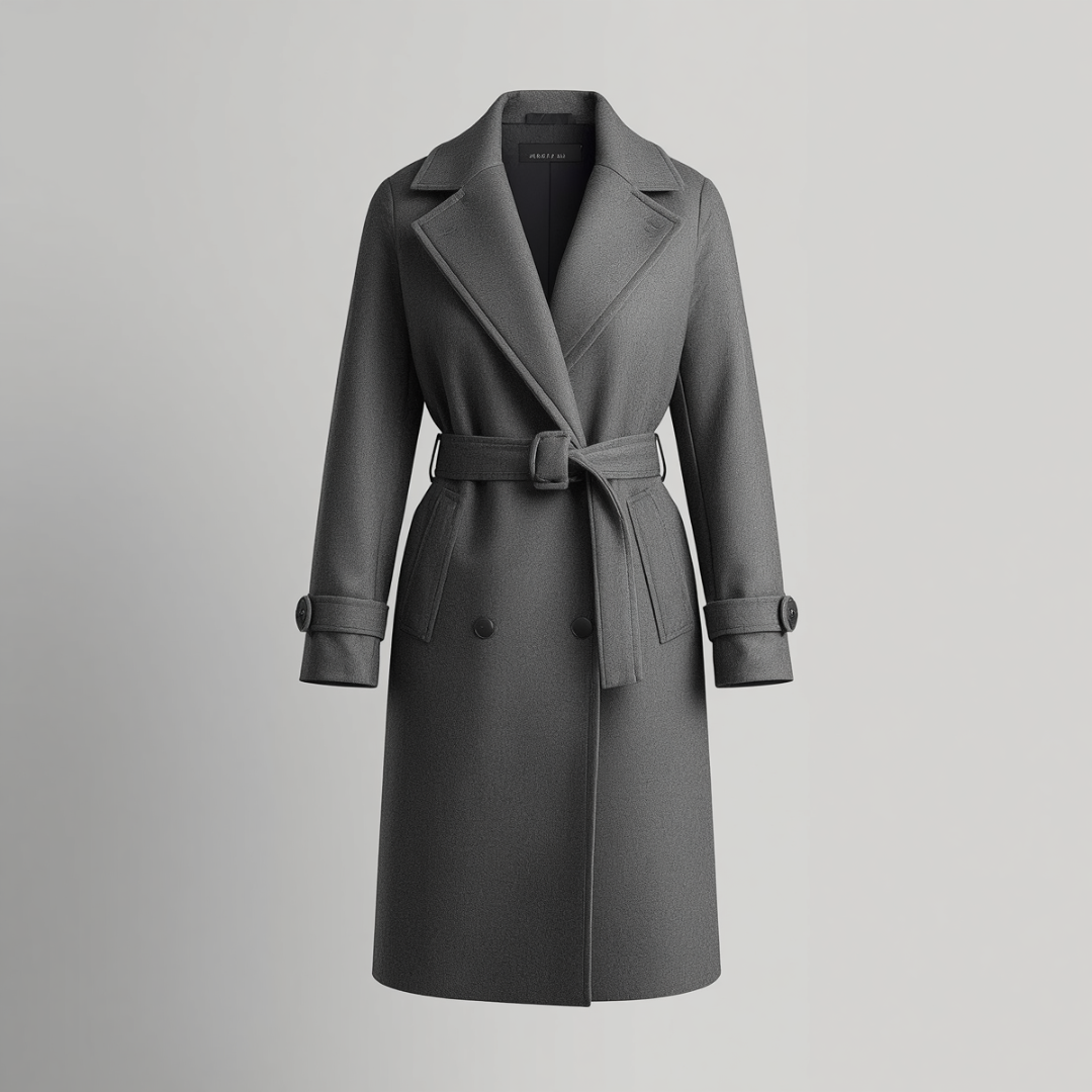 DOUBLE-BREASTED LONG WINTER OVERCOAT